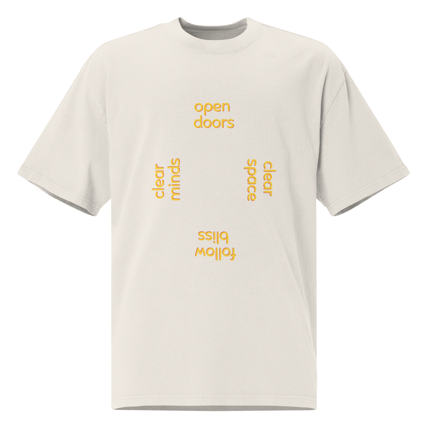 Open Doors Oversized faded t-shirt